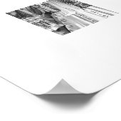 Zwarte en witte bruiloft poster (Hoek)