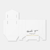 Zwarte en witte bruiloft voor voetballen Dank je G Bedankdoosjes (Uitgevouwen)