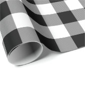 Zwarte en witte buffelfeestdag cadeaupapier (Rol Hoek)