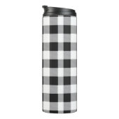 Zwarte en witte buffelkerst thermosbeker (Geroteerd rechts)