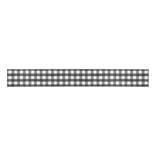 Zwarte en witte buffelkoordtrommel grosgrain lint (Voorkant)