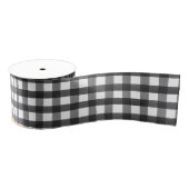 Zwarte en witte buffelkoordtrommel grosgrain lint (Spoel)