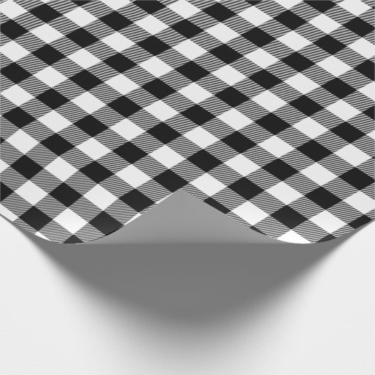 Zwarte en witte buffels met kerstmis cadeaupapier (Hoek)