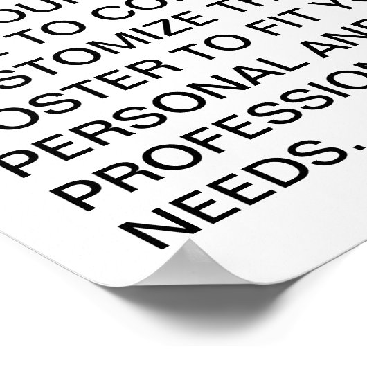 zwarte en witte bulseye QR-code Poster (Hoek)