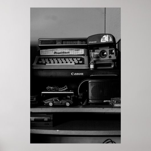  ZWARTE EN WITTE CAMERA POSTER (Voorkant)