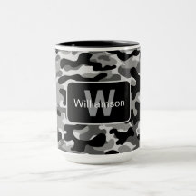 Zwarte en witte camouflage in urbane stijl met per