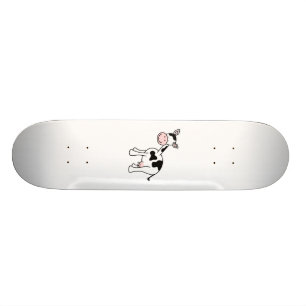 Zwarte en witte Cartoon. Skateboard