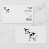 Zwarte en witte Cartoon. Visitekaartje (Voorkant / Achterkant)