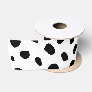 Zwarte en witte cheetah vlekken lint