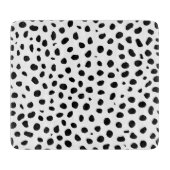 Zwarte en witte cheetah vlekken snijplank (Voorkant)