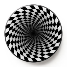Zwarte en witte Chekered Vortex | Optische verlich