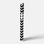 Zwarte en witte Chevron Case-Mate iPhone Case (Achterkant / Rechts)