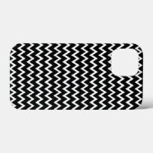 Zwarte en witte Chevron Case-Mate iPhone Case (Achterkant (horizontaal))