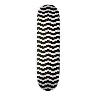 Zwarte en witte Chevron Skateboard