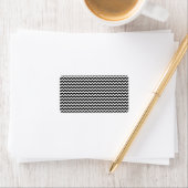 Zwarte en witte Chevron Stripe Etiket (Insitu)