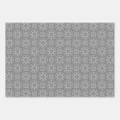 Zwarte en witte cirkel Mandala Inpakpapier Vel (Voorkant)