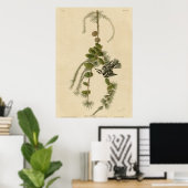 Zwarte en witte Creeper Poster (Thuiskantoor)