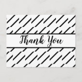 Zwarte en witte crisis en klassieke dankuwel briefkaart (Voorkant)