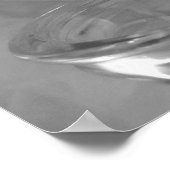 Zwarte en Witte Daisy Poster (Hoek)