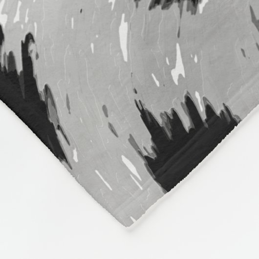 Zwarte en witte Dalmatische Spots Pattern Fleece Deken (Hoek)