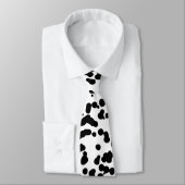 Zwarte en witte Dalmatische Spots Stropdas (Gebonden)