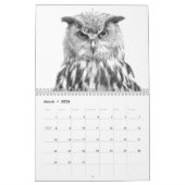 Zwarte en witte dieren kalender (Mar 2026)