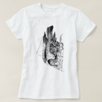 Zwarte en witte dode vogel