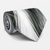 Zwarte en witte doezelaar stropdas (Opgerold)