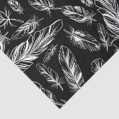 Zwarte en witte doezelaar tissuepapier (Detail)