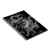 Zwarte en witte draak notitieboek (Rechterzijde)