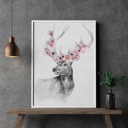 Zwarte en witte droer in het Poster van het blote 