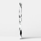 Zwarte en witte elegante waterverf natuurlijke bla Case-Mate iPhone case (Achterkant / Links)