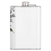 Zwarte en witte Engelse zetter Heupfles (Achterkant)