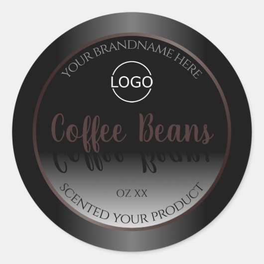 Zwarte en witte etiketten van het Lijst van Bourgo (Voorkant)