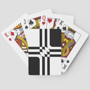 Zwarte en witte fantasie pokerkaarten