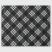 Zwarte en witte flatel met kerstmis cadeaupapier (Vlak)