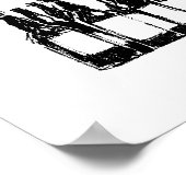 Zwarte en witte flessen bier, drink poster (Hoek)