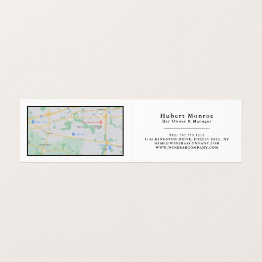 Zwarte en witte flessen, wijnstaaf/wijnmoer, gedet visitekaartjes (Binnenkant ongevouwen)