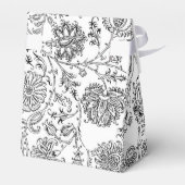 Zwarte en witte flessendoos bedankdoosjes (Achterkant)