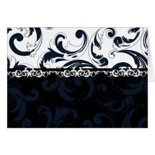 Zwarte en witte Floral