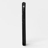 Zwarte en witte Floral Swirls Case-Mate iPhone Case (Achterkant/links)