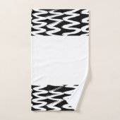 Zwarte en witte geborstelde textuur bad handdoek (Handdoek)