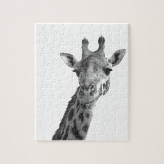 Zwarte en witte Giraffe Legpuzzel