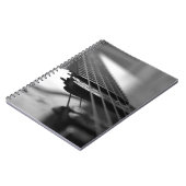 Zwarte en witte gitaar notitieboek (Linkerzijde)