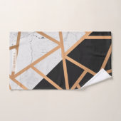 Zwarte en witte gouden marmer bad handdoek (Handdoek)