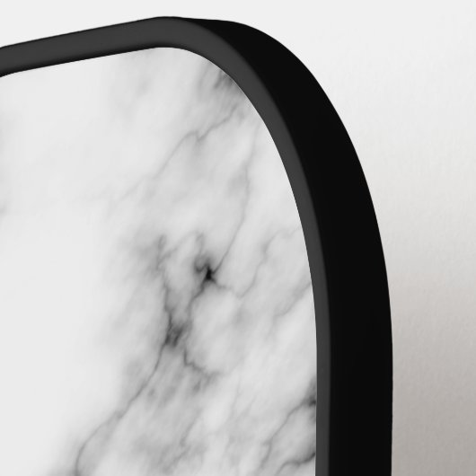 Zwarte en witte goudsparametensmaak Monogram Pickleball Paddle (Links Detail)