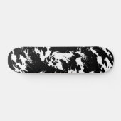 Zwarte en witte graffiti Schaats Dek Skateboard (Horizontaal)