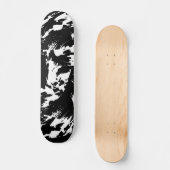 Zwarte en witte graffiti Schaats Dek Skateboard (Voorkant)
