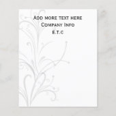 zwarte en witte grafische brochures (Achterkant)