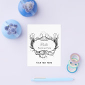 zwarte en witte grafische brochures (Enkel)